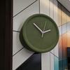BEPAN Decorative Clock No Punching Inner and Outer Corners Living Room Simple Silent Wall Clock Sense of Technology Art Decoration