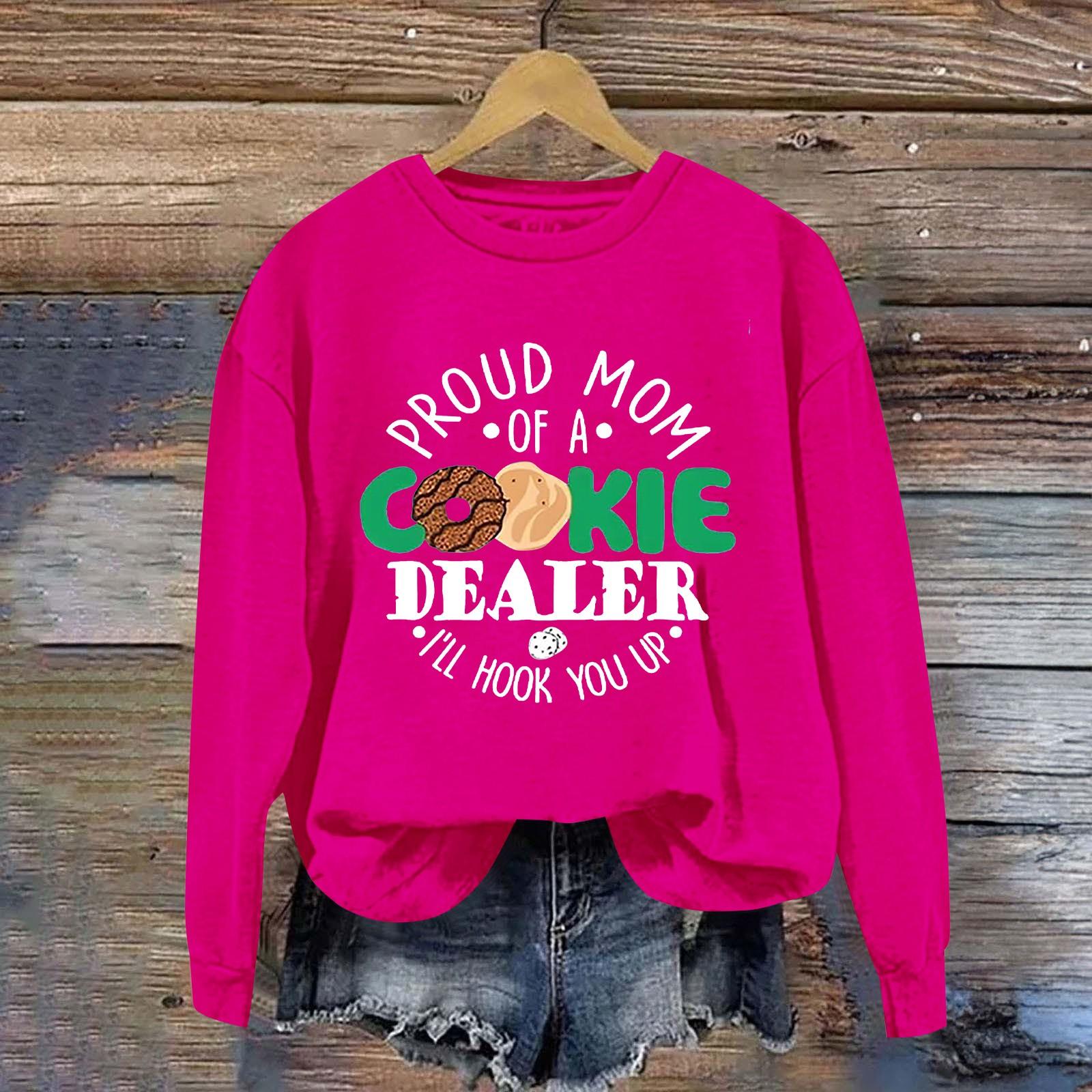 

Жіноча мода Круглий виріз Довгий рукав Горда мама Жіночі світшоти Фітнес одяг Юніорська толстовка на блискавці з графікою Спортивний костюм для бігу XL