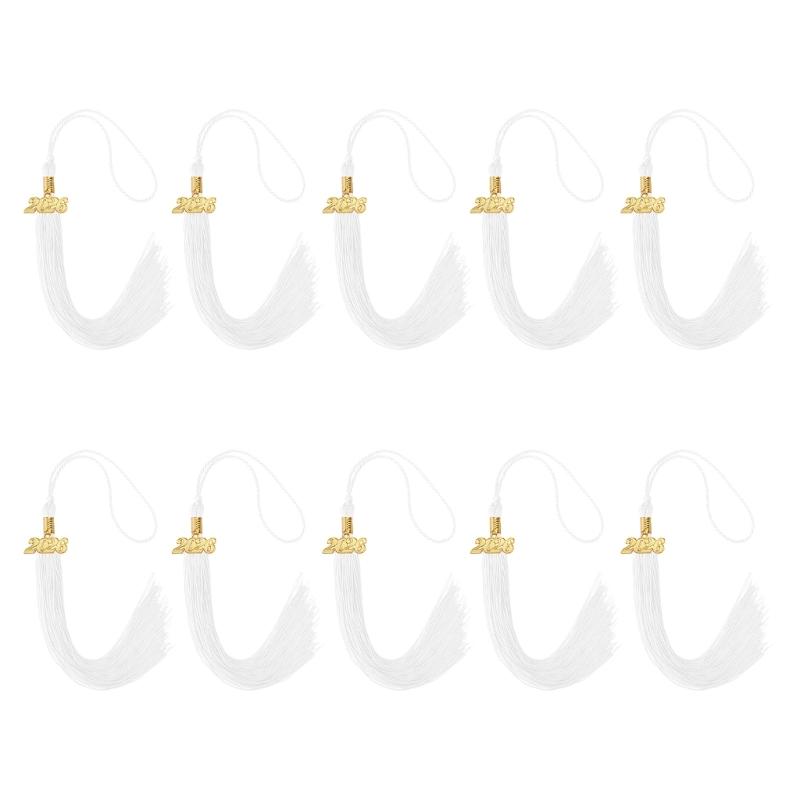10Pcs 2026 Graduation Tassels Ornament With Year Charm For Graduation Ceremonies
