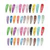 Hairpin Cute Snap Closure Colorful Hair Clip Set Fabselection Bangs Hair Clip Three Pin Hair Accessories 44 Pieces (22 Colors X 2)