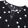 Bailuyu Retro Polka Dot Lockere Sommerbluse