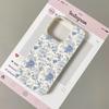 Vintage Floral Pattern Phone Case For iPhone 17 Pro Max 16 Plus 15 Pro 14 13 12 11 XR 17Air Lychee Textur Soft Cover