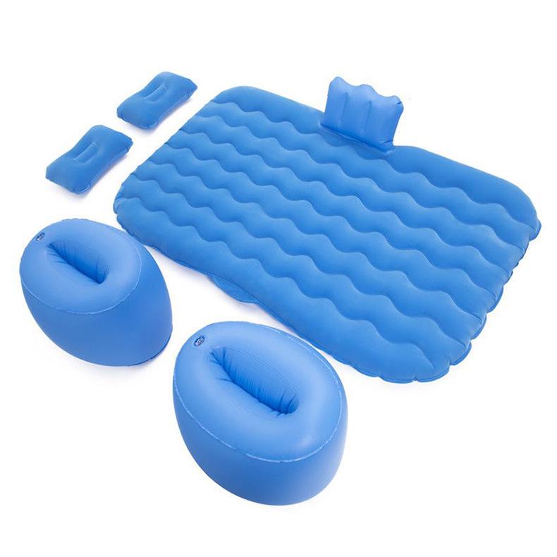 PVC Flocking Inflatable Car Mattress - Universal Travel Bed for Rear Seat