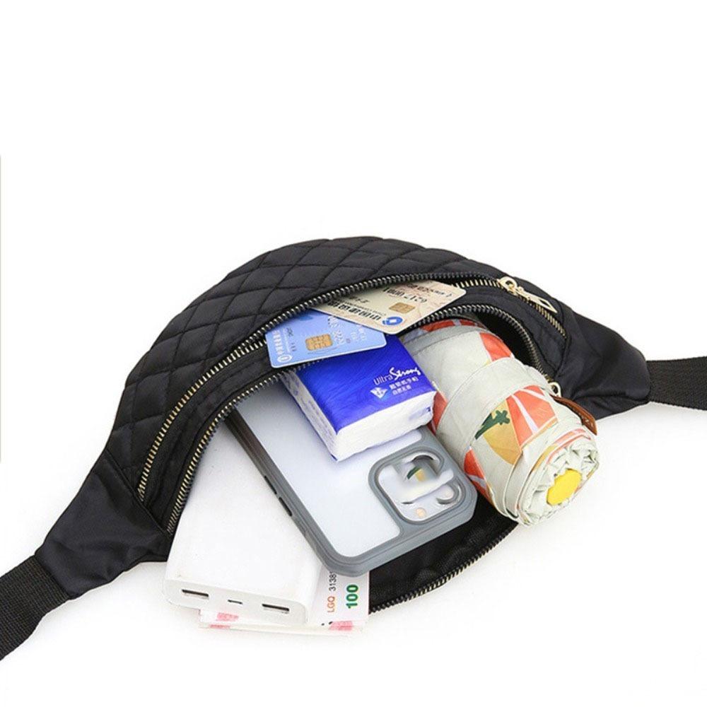 Fashion Unisex Version Waist Bag Waterproof Oxford Fanny Bag Motion Checkered Handbag Casual Chest Handbag Outdoors Accessories