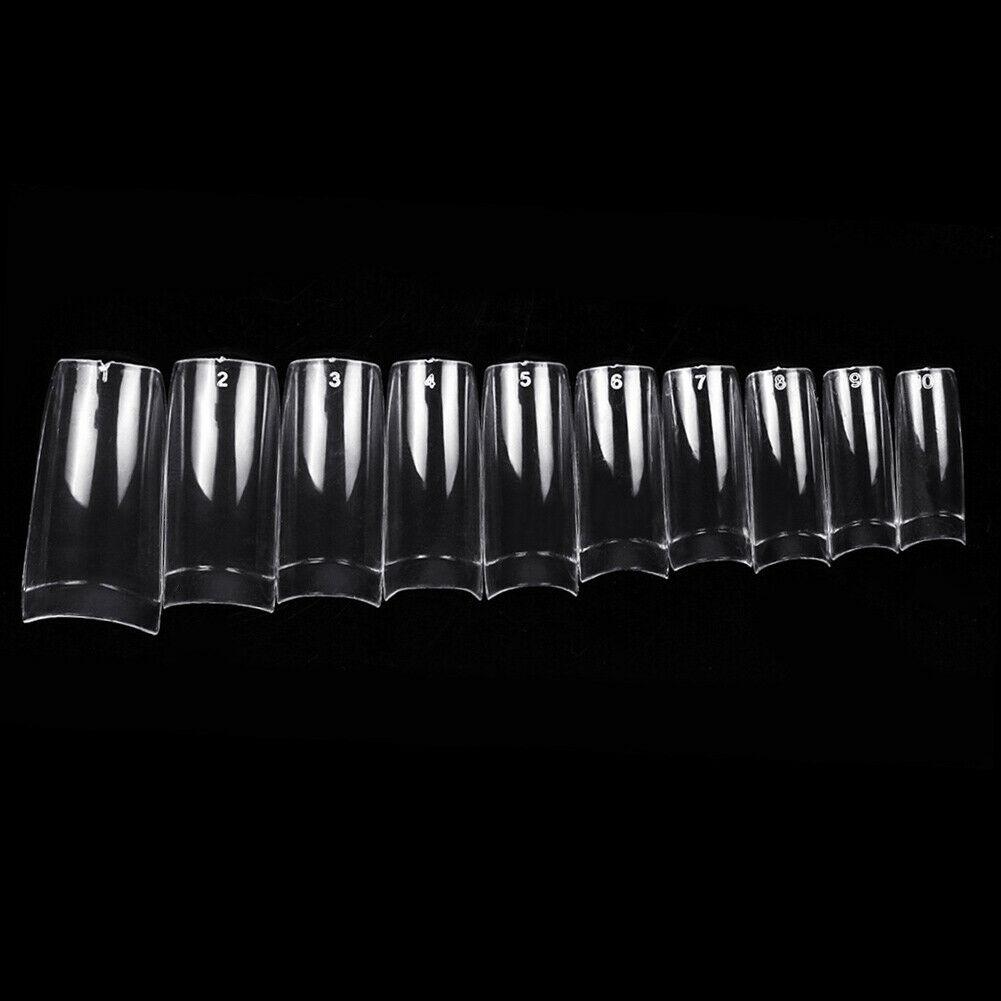 500pcs Clear French False Nail Tips Fake Nails Artificial Nails Manicure Tool