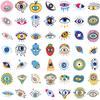 10/25/50pcs Colorful Graffiti Evil Eyes Stickers for DIY Suitcase Water Bottle Phone Laptop Guitar Car Motorcycle Skateboard