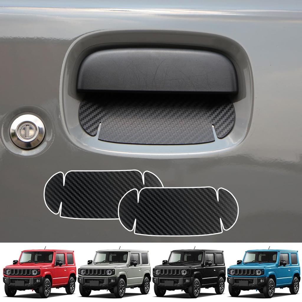 Temiry Door Guards for New Jimny JB64 and Jimny Sierra Prevents Nail Door Handle Protectors with Magnetic Prevents Scratches and Black JB74,