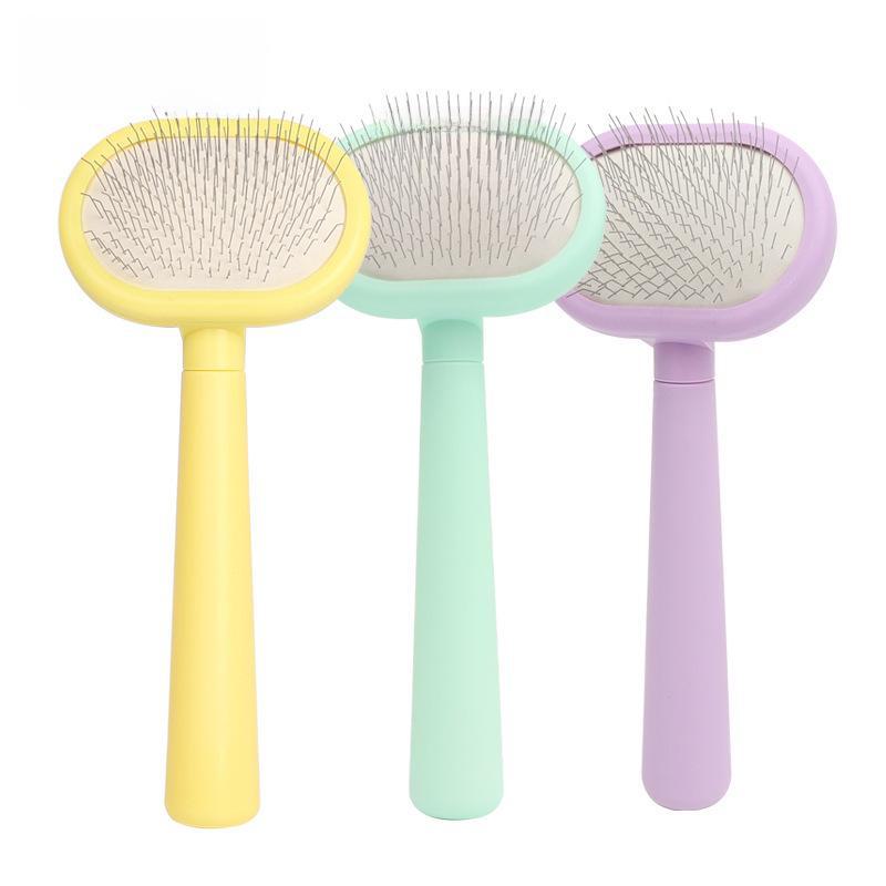 Pet Hair Removal Comb: Mini Cat Grooming Brush for Hair Pulling & Pin Comb