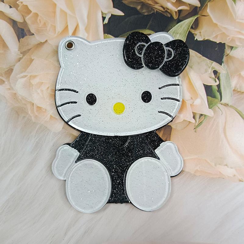 Sanrio Hello Kitty Мультяшное Зеркало Зеркало для макияжа Портативное Невидимое Чехол для телефона Декоративное зеркало