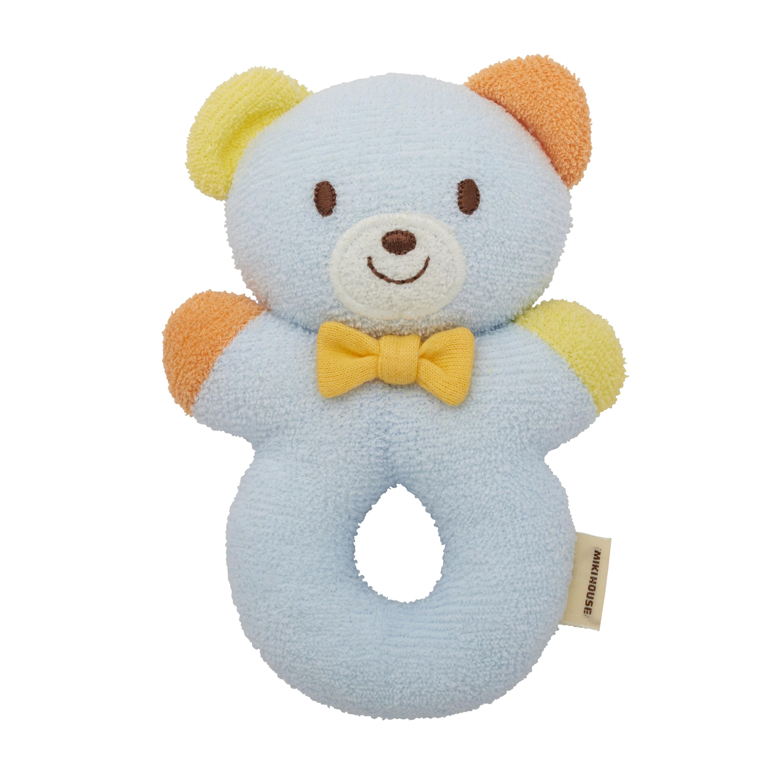 

Rattle Made in Japan Animal Squishy Baby Toy Baby Toy Boy Girl Baby Kids Baby Baby Shower Gift Blue [Miki House] 46-1292-497 синий