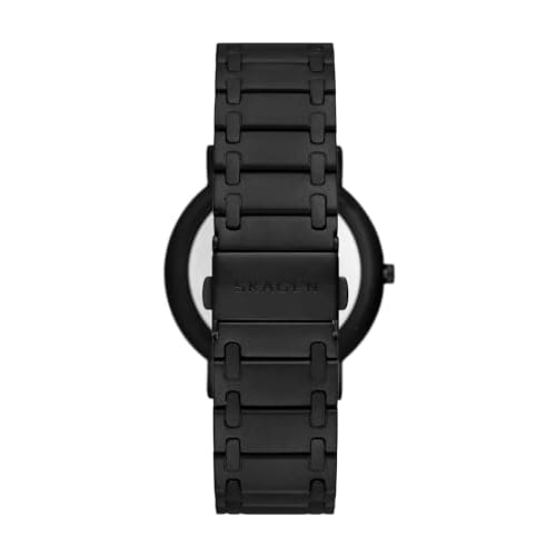 Skagen Men's SIGNATUR Three-Hand Black Stainless Steel Watch, SKW6914