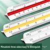 Large Triangular Drawing Scale Ruler for Interior Design and Architecture