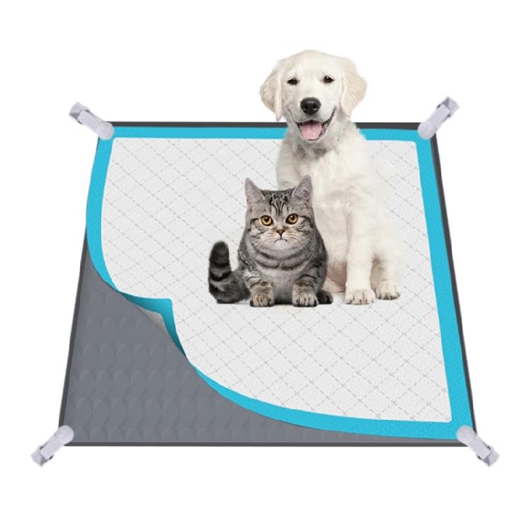 Tappetini per urina di cane in silicone per uso alimentare Riutilizzabili Impermeabili Tappetino per pipì per cani con clip di rinforzo per case con più animali domestici