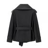 Women's Solid Color Thick Long  Sleeve Fashion Coat Jacket