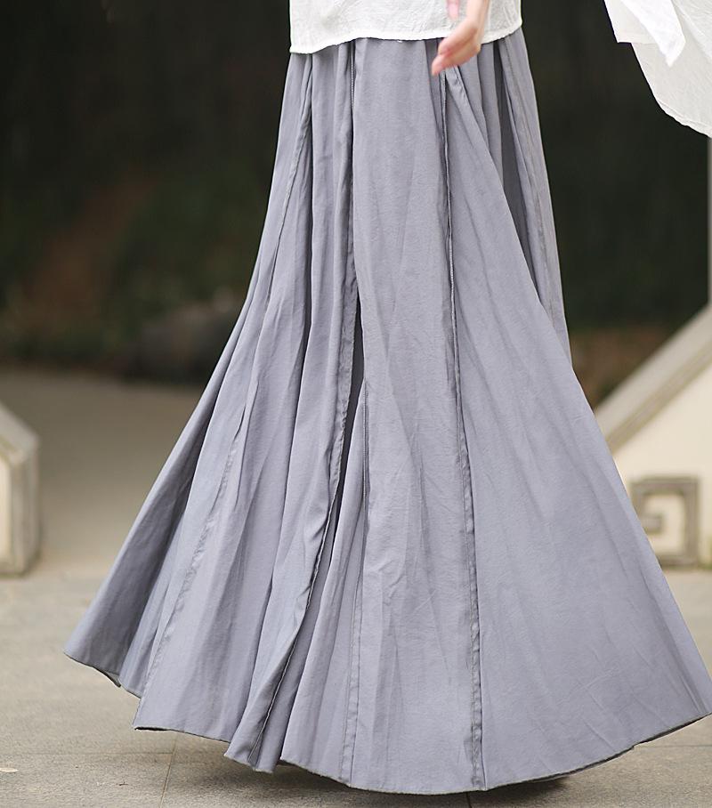 New Style Women's Summer Tencel Zen High Waist Midi Skirt - 4 Colors