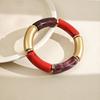 Fashion Personality Niche New Acrylic Elbow Bracelet Multi-Color Retro High-End Marble Pattern Bracelet