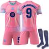 Set Divisa da Calcio, Maglia da Calcio a Maniche Corte e Pantaloncini Kit Sportivo per Allenamento, Partite e Attività di Squadra