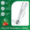 1pcs Fruit Coring Tool Tomato Strawberry Seed Remover Stainless Steel Kitchen Gadgets Top Stem Remover Portable Easy Handling
