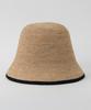 Tatiana Monet Natural Raffia Cloche Bucket Hat Ht8183 Black