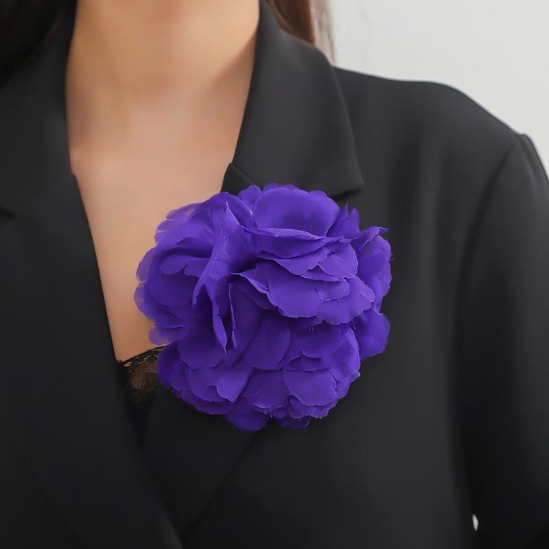 Chique Stoffen Bloem Speld Versiering Unieke Stoffen Bloem Reversspeld Versiering Mooie Bloem Broche Speld Accessoire
