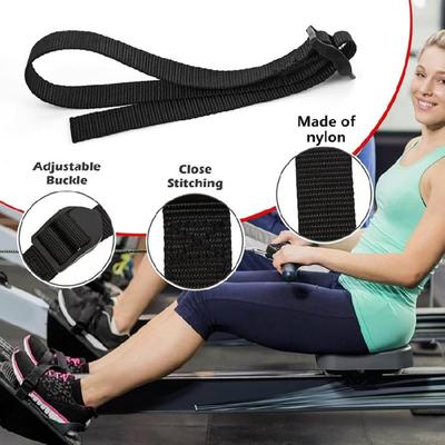 Fitness Foot Strap Replacement Fixed Foot Strap Adjustable Rowing Machine Foot Strap  for Fitness Home Sports