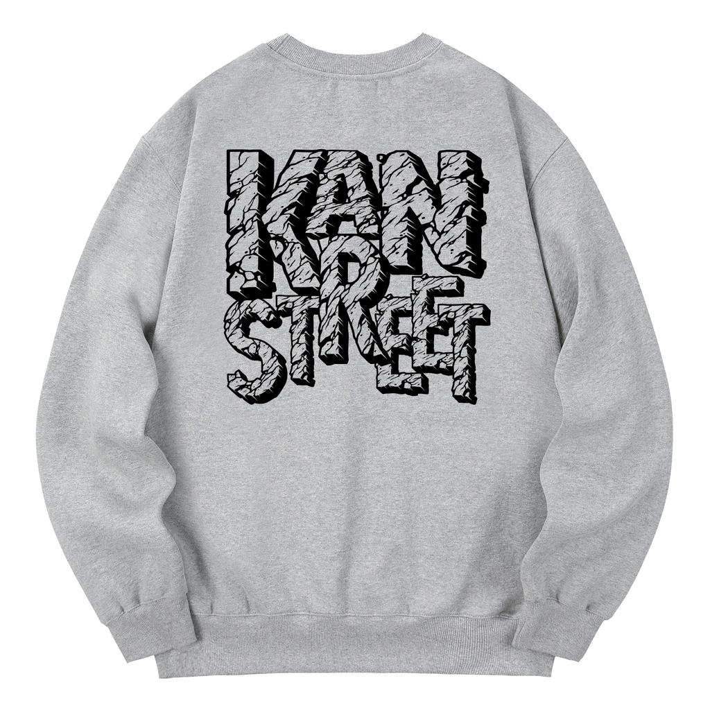 KAN6312 Kmg0084 Creek Culture Fleece-Lined Sweatshirt - Gray