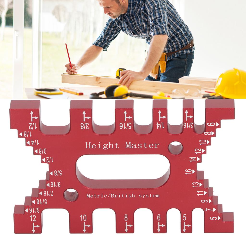 Dovetail Jig Tenon Caliper High Accuracy Scales Carpentry Router Saw Measuring Ruler for Woodworking