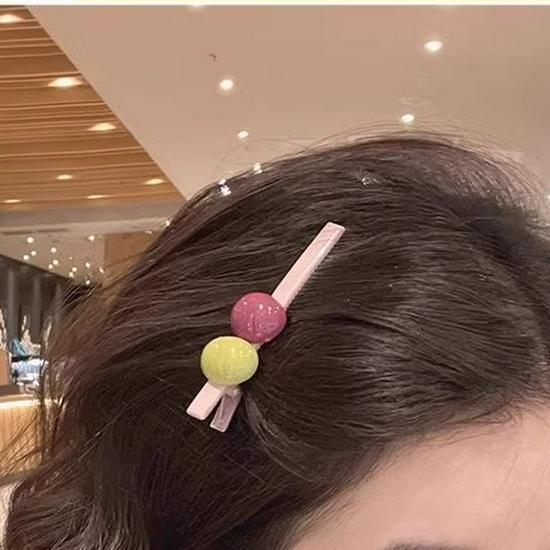 Korean Candy Color Bangs Hair Clip - Women's Side & Forehead Duckbill Headwear