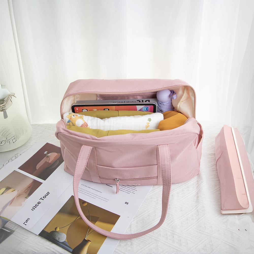 Niche nylon canvas lightweight large-capacity bag women's 2025 new travel fitness bag shoulder portable tote bag