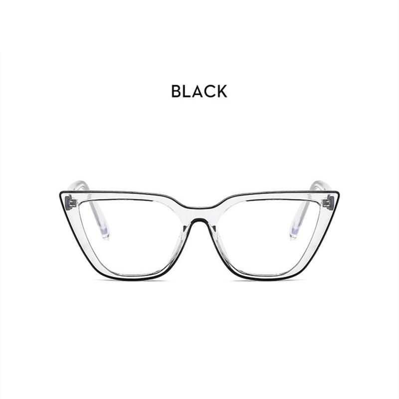 

Fashion Cat Eye Transparent Gradient Frame Anti Blue Light Protection Computer Reading Glasses Women Plus Point Sight 0~+6 4