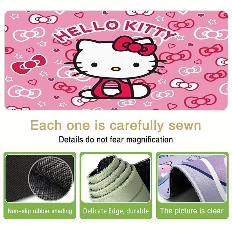 1pc Hello Kitty Pink Background Computer Pad with Vibrant Print, Mouse Pads for Desk 119