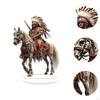 Acrylic Knight Ornament with Base 2D Collectible Craft Gift Decorative Table Centerpiece Desktop