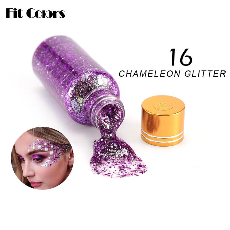 

Подходящие цвета Гелевые блестки-хамелеоны Чешуя русалки Лицо Лицо Тело Губа Фэнтезийные поляризованные блестящие тени для век 16