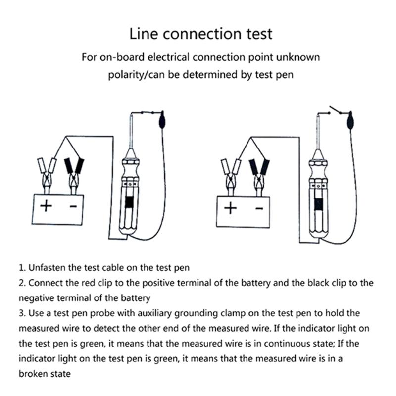 Car Voltage Tester Detecting Short Circuits and Ground Faults Electrical System Analyzers Car Diagnostic Tool