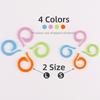 200pc Random Colorful Plastic Opening Mark Circles, DIY Weaving & Knitting Marking Counter Tools, Crochet Counting Buckle Marker