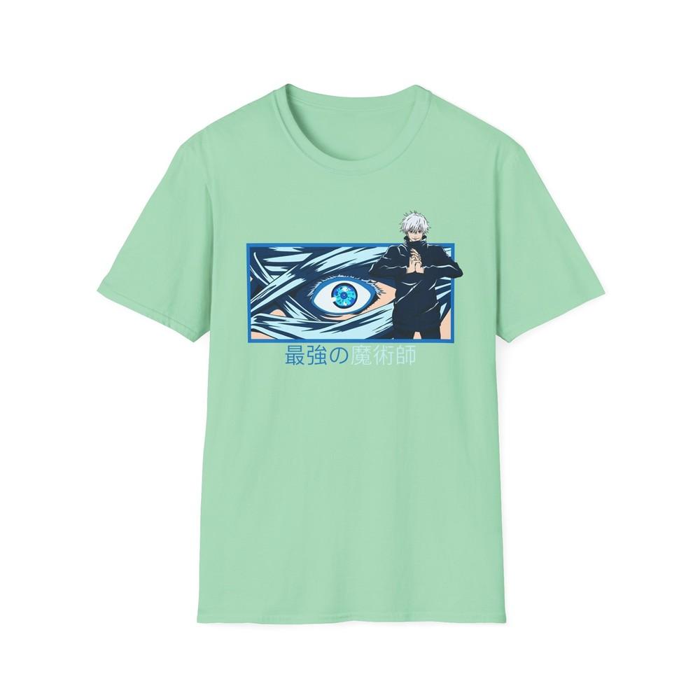 Unisex Jl Anime TShirt Softstyle Front And Back Printed Jjk Satoru Gojo S