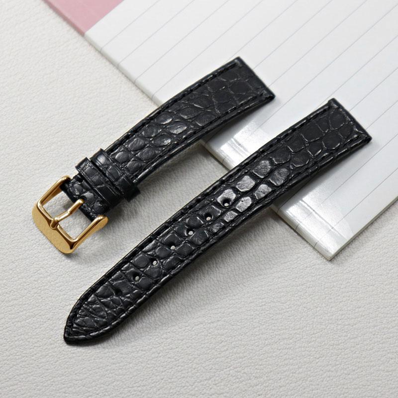 13 14 16mm 18mm 19mm 20mm Thin Soft crocodile leather strap For Longines L4 L2 VC MIDO Cartier Pin buckle brown blue WatchBand