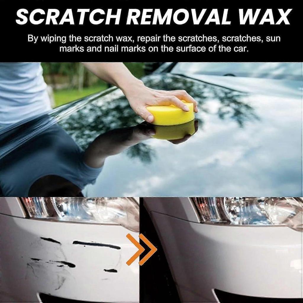 Car Scratch Remover for Vehicles, Car Scratch Repair Paste Polishing Wax, Car Scratch Remover Kit with Wipe and Sponge