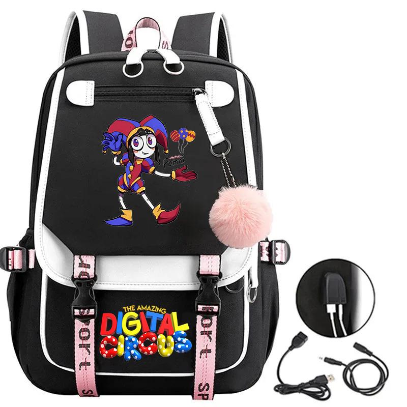 Magic Digital Circus Digital Circus Animation Peripheral Backpack Large Capacity Student Bag