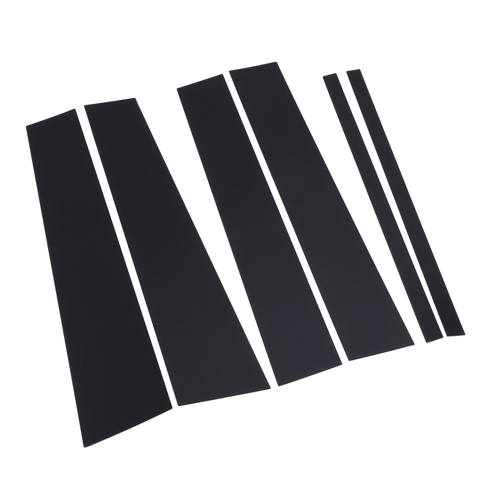 

6 шт. отделка для столба с зеркальной отделкой, устойчивая к погодным условиям, простая установка отделки для столба чёрный