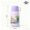 COOKER KING Termosmugg 316 rostfritt stål med sugrör, barnvattenmugg, dubbelock, stor mage-mugg, drickmugg, 580 ml