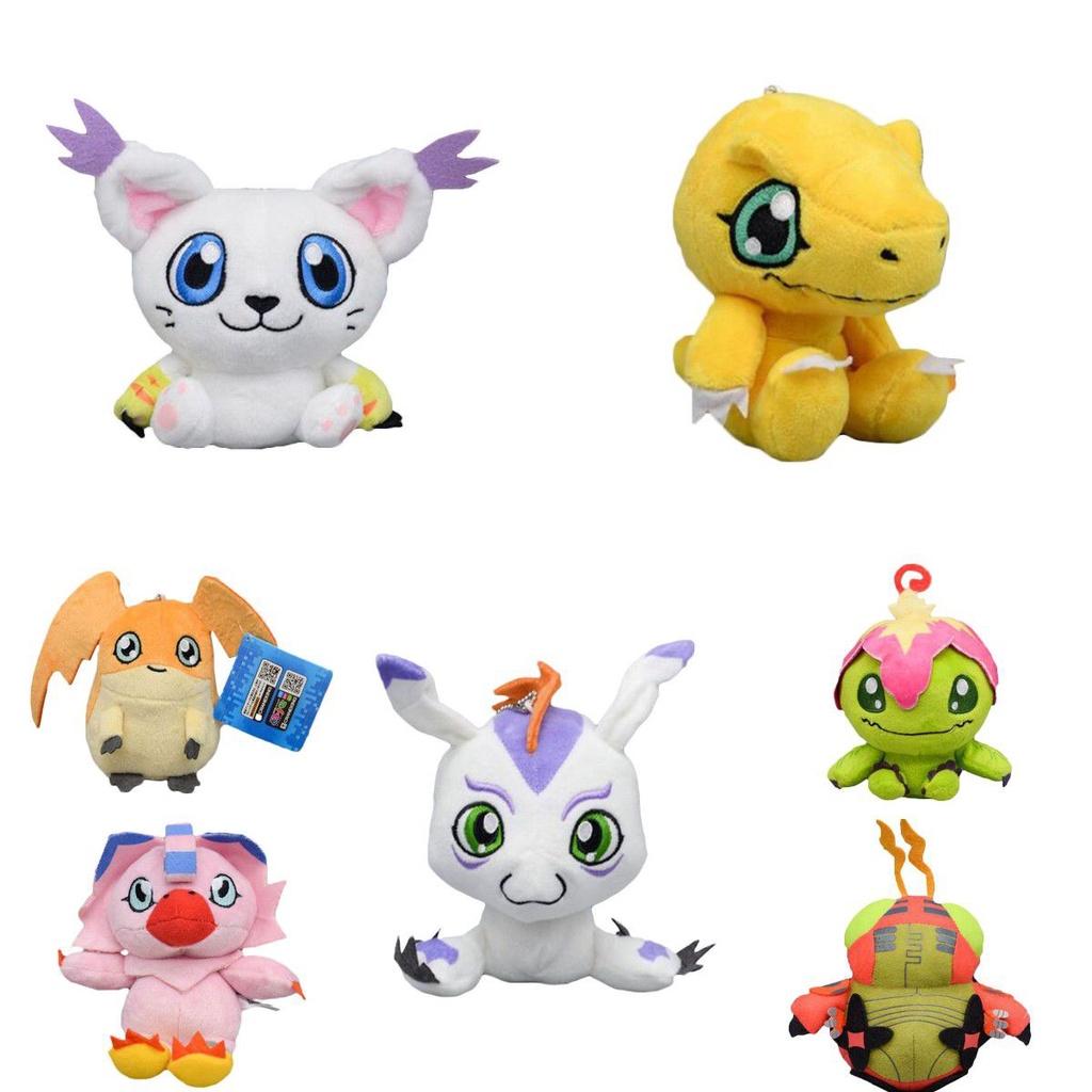Adorable Digimon Plush Patamon Agumon Palmon Biyomon Keychain For Kids And Fans