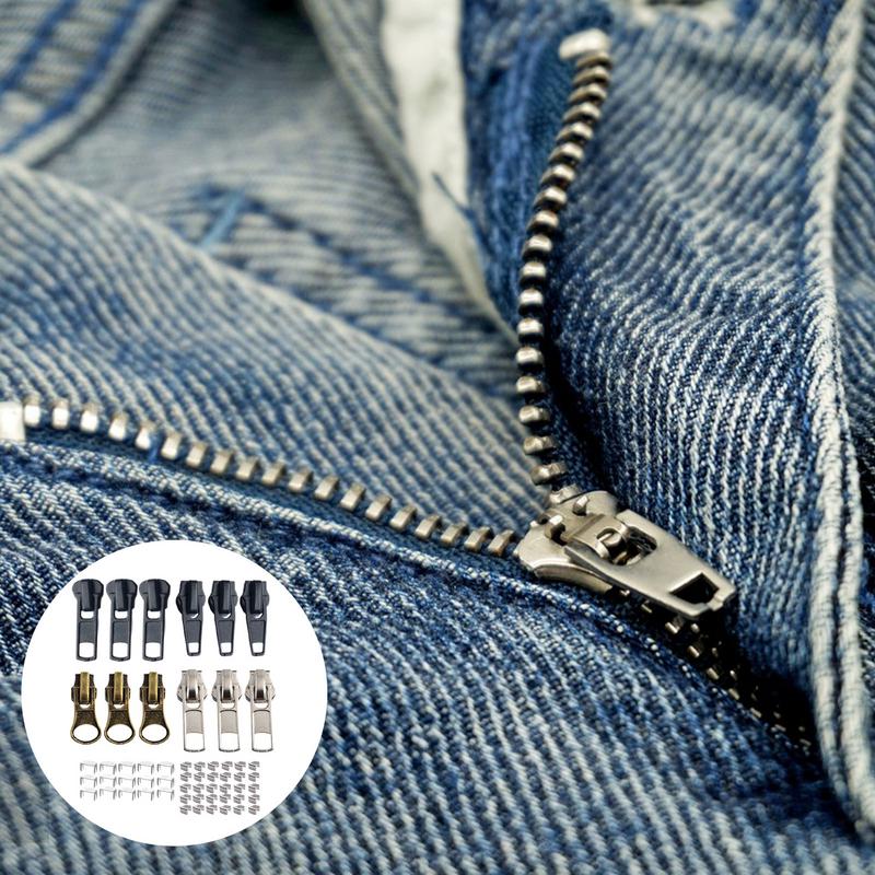 Sostituzione Tirazip Placcatura Fine Sostituzione Zip Cucito Fai-da-te Merceria e Forniture Chiusure Lampo Per Sarti e Uso Domestico