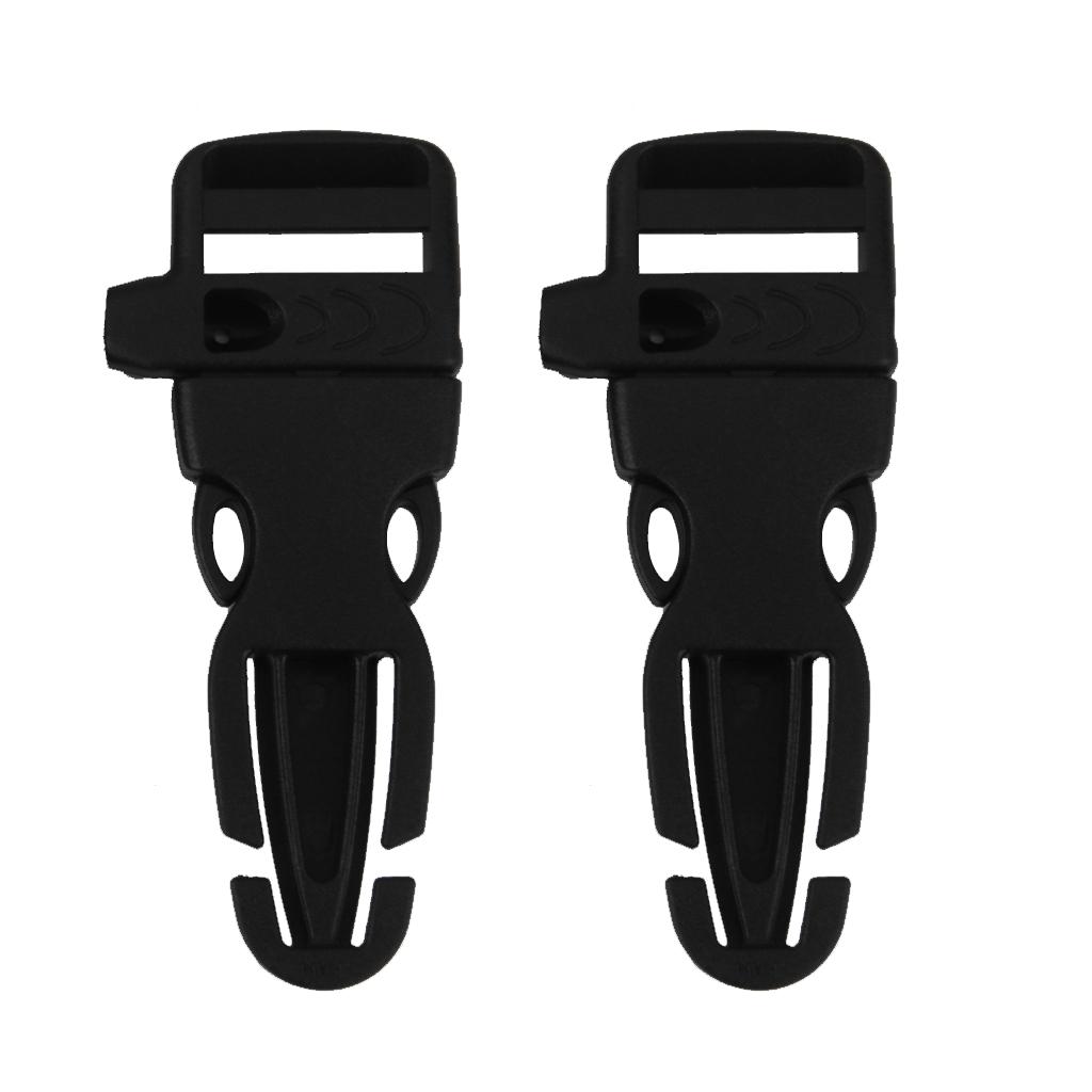 5pcs Plastic Buckles 1 Inch Flat Slider Fasteners for Webbing Strap Collars Belt Harness Backpack Clip Holder Hanger Accessories