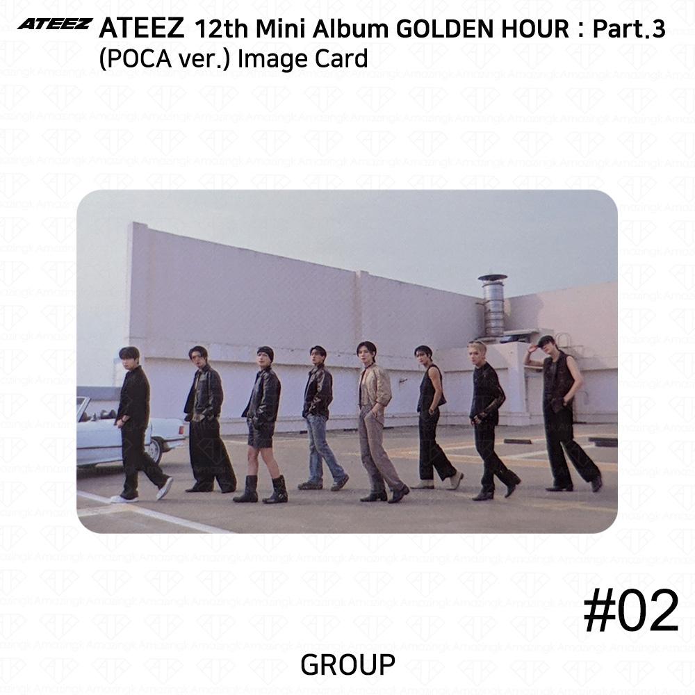 ATEEZ 12th Mini Golden Hour Part.3 POCA Ver. Official Photocard QR Image Card