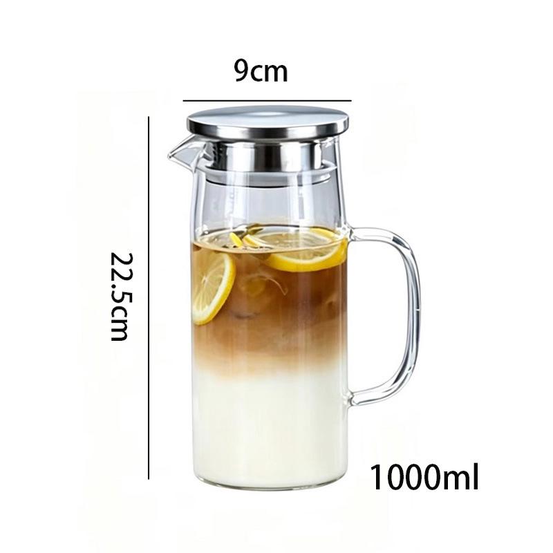 High Capacity Borosilicate Glass Cold Water Kettle and Juice Dispenser