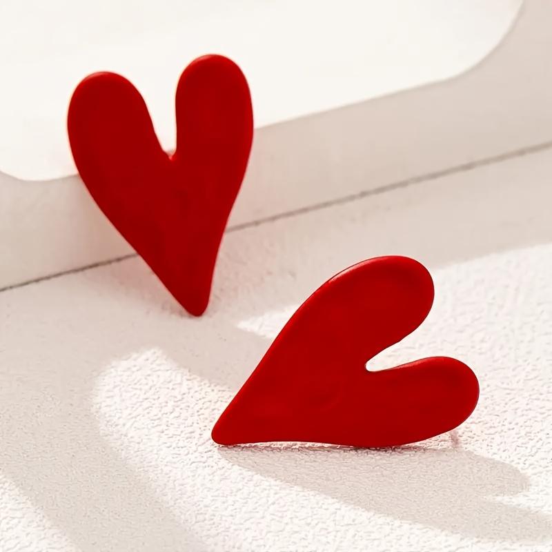 

1 пара женских модных серег Винтажные Простые Классические Неправильной формы Сердце Леопардовый принт Стиль Подходят для подарка Повседневные Универсальные Без карты