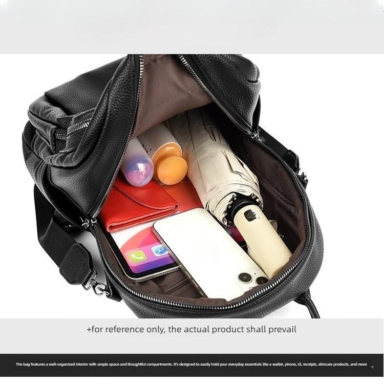 2025 New Soft Leather Versatile Women's Backpack