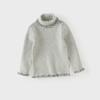 DAVE & BELLA Girls' Striped Anti-Static Turtleneck Pullover