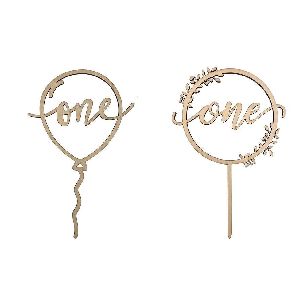 

2 шт. круглые украшения для торта 2 стиля тег торта новый один украшение для торта день рождения 2 Pcs